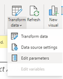 Configuring the Parameters Button