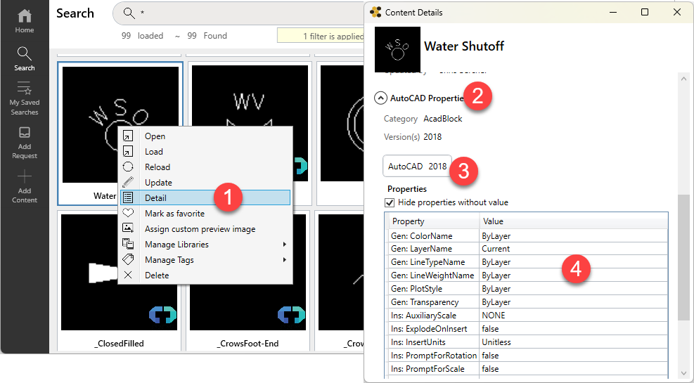 using CMS with AutoCAD image