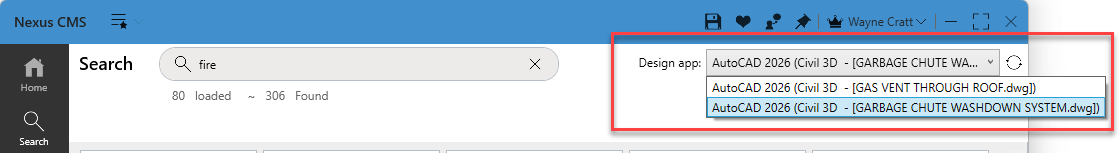 using CMS with AutoCAD image
