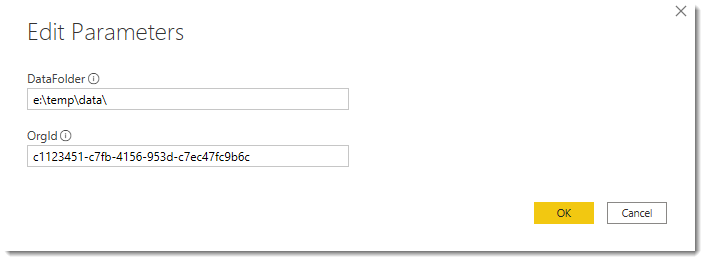 Configuring the Parameters